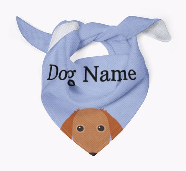 Personalised Dog Bandana with Peeking Yappicons for {dogsName}